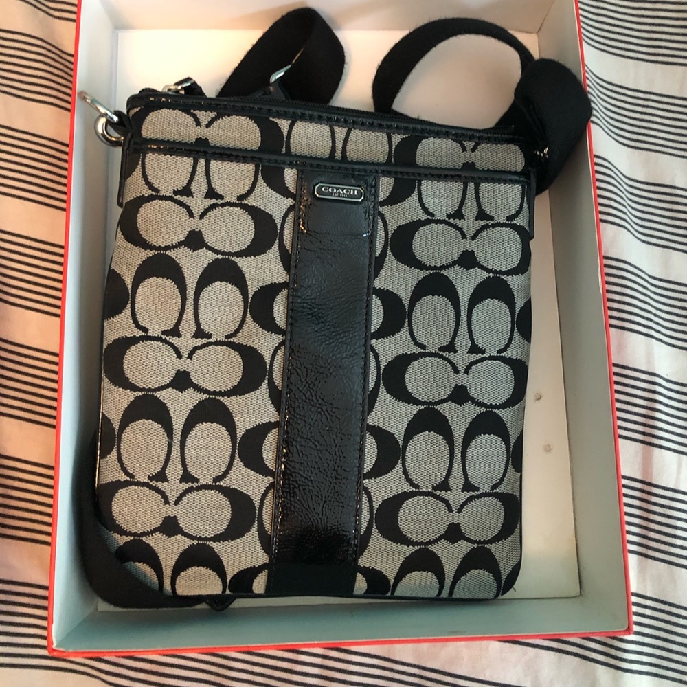 Coach crossbody small black purse
